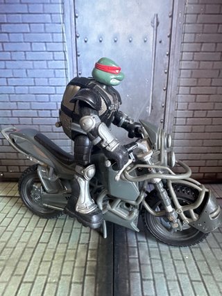 Figura TMNT Raphael en Moto