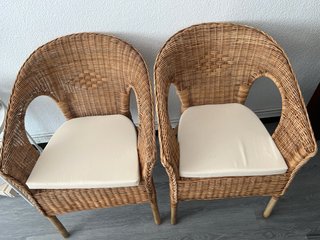 2 Sillas Ratán Ikea Nuevas