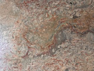 Mesa de centro ovalada de mármol