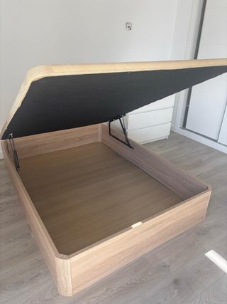Canapé abatible madera y tela