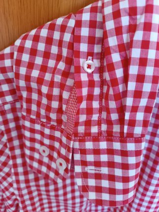 Camisa Sfera Men Slim Fit Cuadros Rojo Talla M