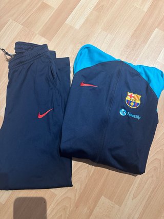 Chándal Barça Niño Azul/Turquesa T-158/170 XL