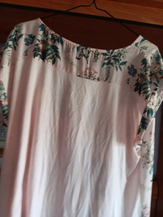 Blusa Cortefiel Estampada Flores Rosa