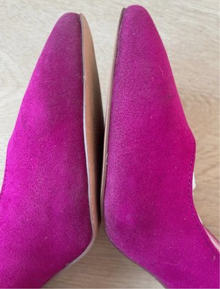 Zapatos tacón ante fucsia