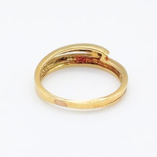 Anillo Oro Amarillo y Blanco, 18K, 2.51gr, T-12