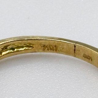 Anillo Oro Amarillo y Blanco, 18K, 2.51gr, T-12