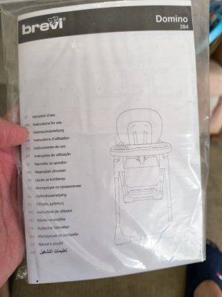 Trona Brevi Gris bebé Casi Nueva