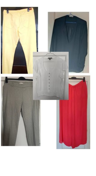 Lote Ropa Talla XXL: Pantalones y Blusas