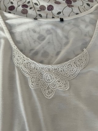 Vestido tirantes estampado azul y blanco