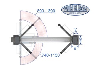 Elevador 2 columnas 4.2t TW242PE-G