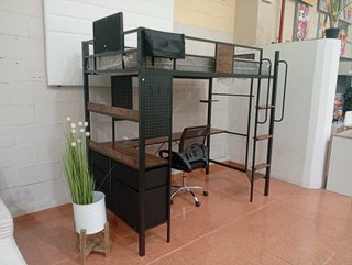 Litera con escritorio y cajones