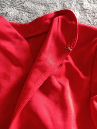 Vestido rojo manga larga talla S