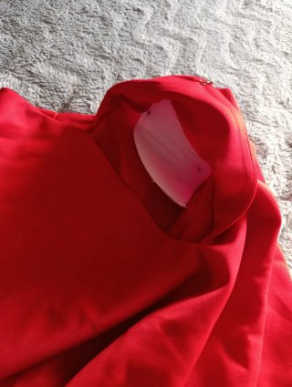 Vestido rojo manga larga talla S