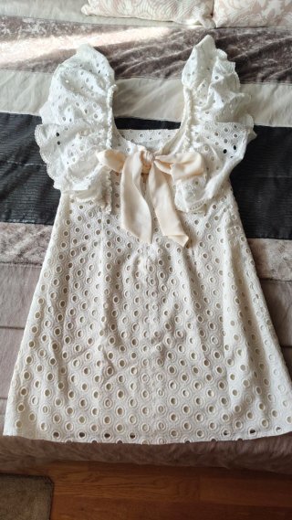 Vestido blanco corto
