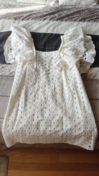 Vestido blanco corto