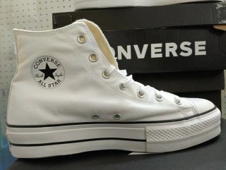 Converse Lift Hi Platform Bianche 44.5