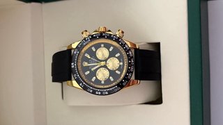 Caja Rolex Verde y Dorada