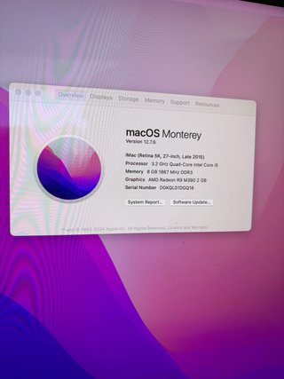 iMac Retina 5K 27” Late 2015