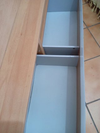 Mueble TV madera y cristal