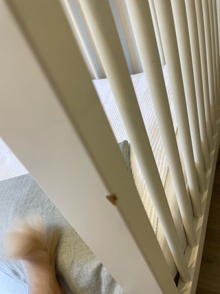 Cuna blanca de madera evolutiva