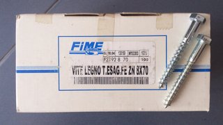 Tornillo tirafondo FIME 8x70