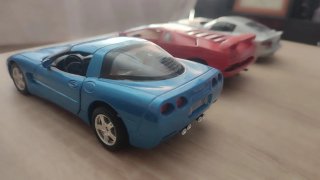 Lote 3 coches escala 1/24: Dodge, Lambo, Chevrolet