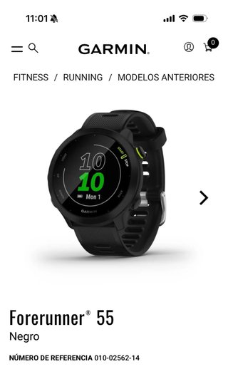 Reloj Garmin Forerunner 55 Negro