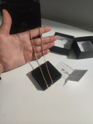 Cadena de oro 9k 375