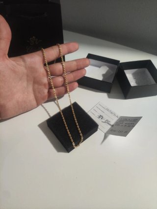 Cadena de oro 9k 375