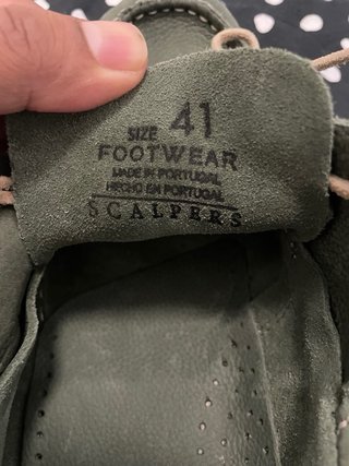 Zapatillas Scalpers Piel Talla 41 Verde
