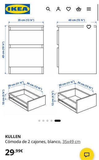Cómoda Ikea Blanca