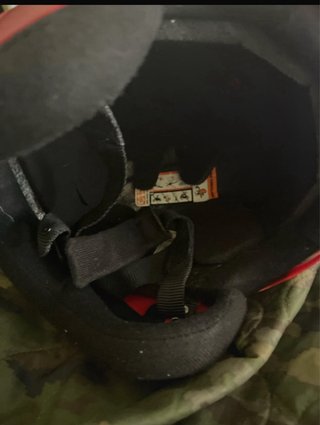 Casco de esquí infantil rojo