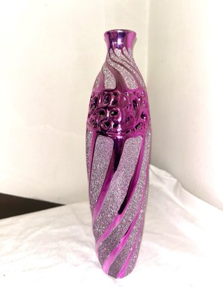 Vaso ornamentale glitterato