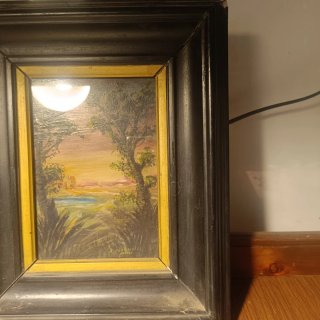 Olio su tavola metà '900