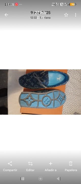 Mocasines Louis Vuitton Originales Denim