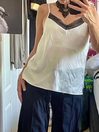 Top o blusa de satén Etam Talla S