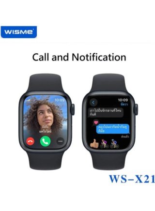 WISME WS-X21 smartwatch 45mm with 10straps, IP67