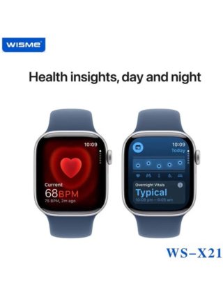 WISME WS-X21 smartwatch 45mm with 10straps, IP67