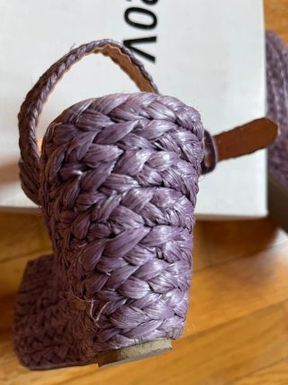 Sandalias cuña 38 Color: lila