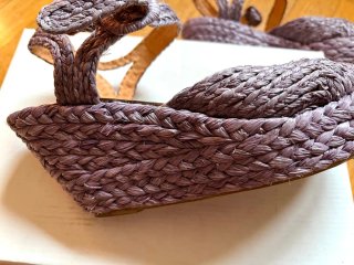 Sandalias cuña 38 Color: lila