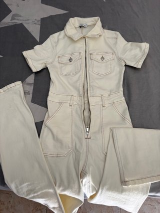 Mono tejano blanco corto