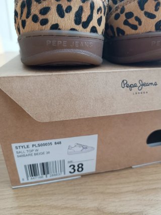 Estilosas zapatillas Pepe Jeans Animal Print PIEL