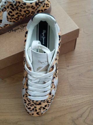 Estilosas zapatillas Pepe Jeans Animal Print PIEL