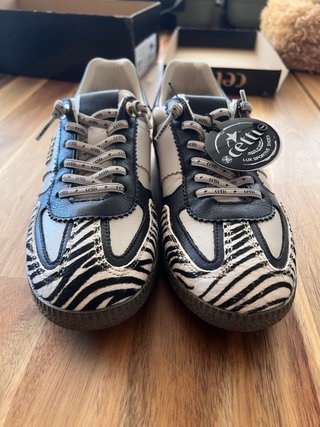 Zapatillas Cetti Zebra Blancas y Negras