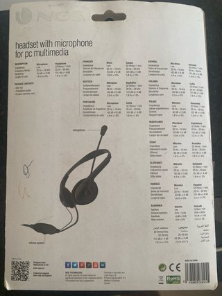 Auriculares NGS MS103 con micrófono para PC