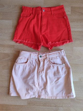 Falda y short talla 36
