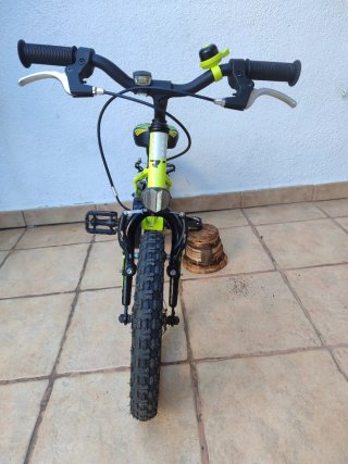 Bicicleta infantil 14 color amarillo