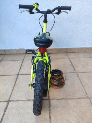Bicicleta infantil 14 color amarillo