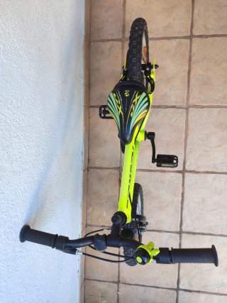Bicicleta infantil 14 color amarillo