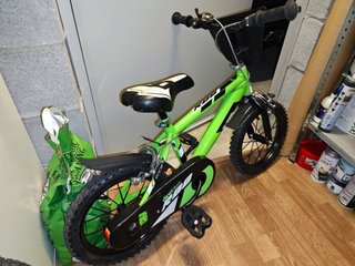 Bicicleta infantil 14 pollici verde